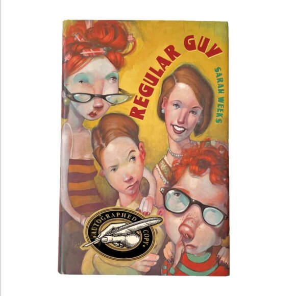 new autographed copy Reguar Guy by Sarah Weeks hardcover young adult novel - Picture 1 of 6